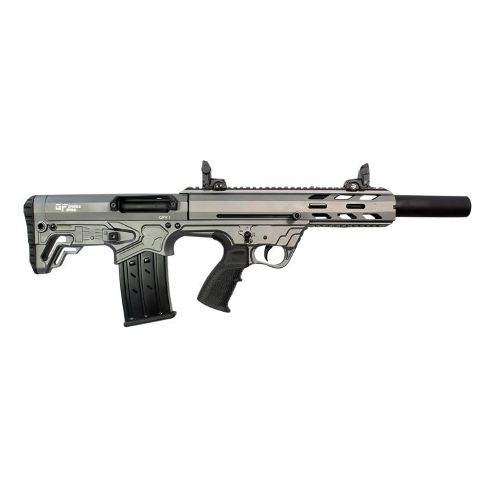 Gforce Arms GFY11220TG GFY-1 USA 12 Gauge Semi-Auto 3" 5+1 18.50" Black Threaded Barrel, Tactical Gray Cerakote Aluminum Receiver w/Picatinny Rail, Gray Bullpup Polymer Stock, Polymer Grip