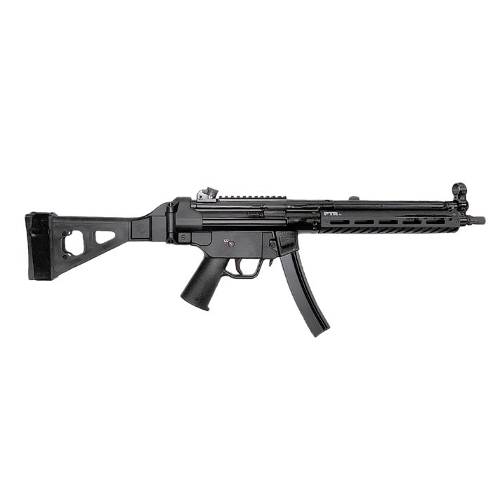 PTR 9LTBR-0090101 9LTBR9mm Luger 30+1 16" Black Nitride 3 Lug Threaded Barrel, M-LOK Handguard, Black Anodized Aluminum Picatinny Rail Receiver, Black Synthetic SB Tactical Brace, Black Polymer Grip
