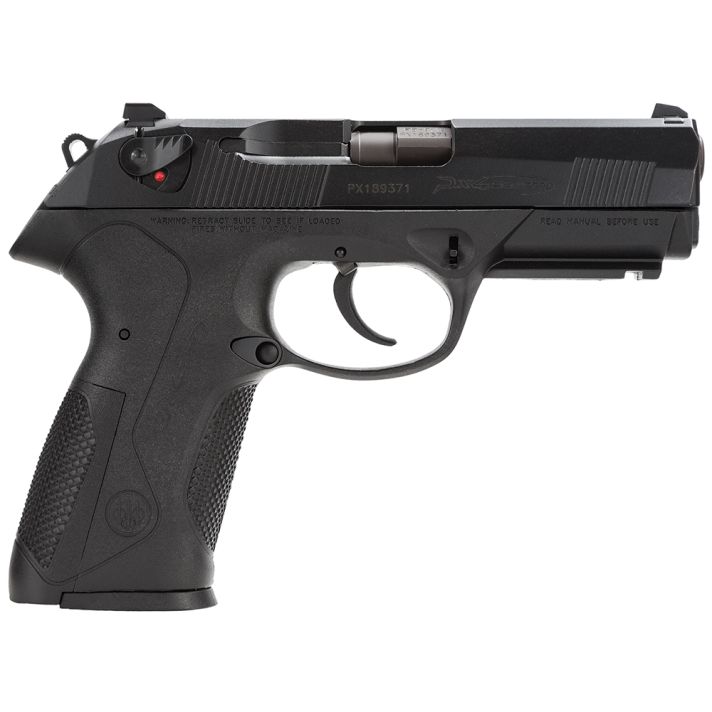 Beretta USA JXF9F21 Px4 StormFull Size Frame 9mm Luger 17+1, 4.10" Black Steel Barrel, Black Bruniton Serrated Steel Slide, Black Polymer Frame w/Picatinny Rail, Ambidextrous