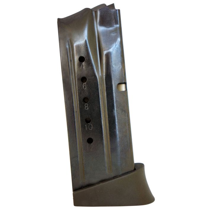 ProMag SMIA15 Standard12rd 9mm Luger Fits S&W M&P Compact Blued Steel