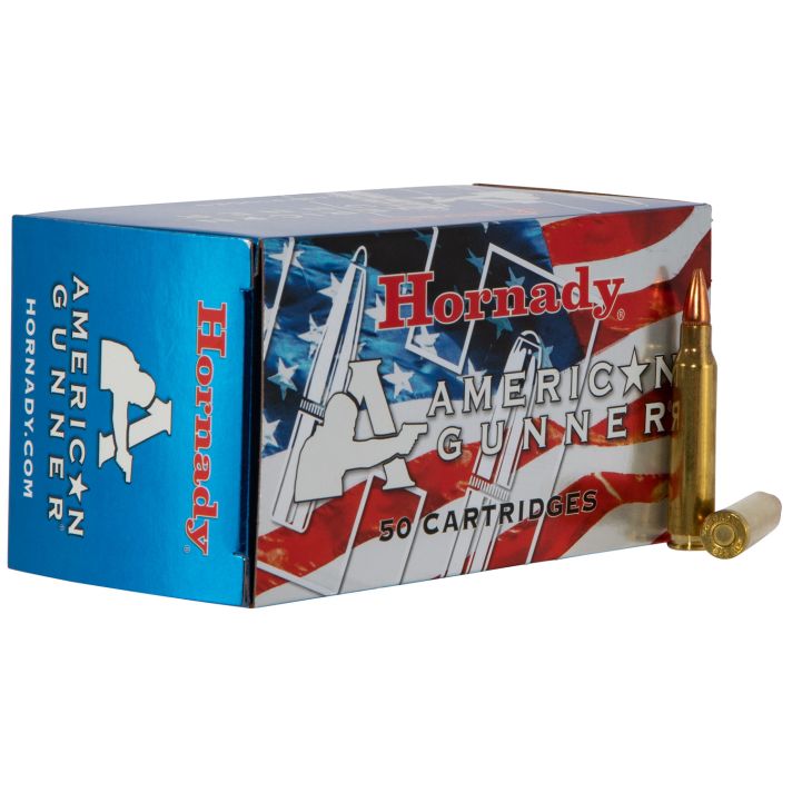 Hornady 80237 American Gunner223Rem 55gr Hollow Point 50 Per Box/10 Case