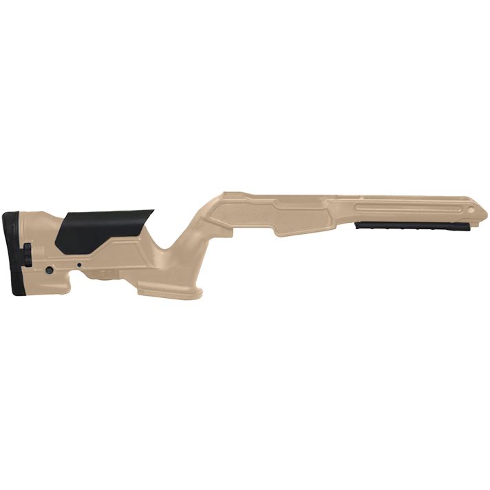 Archangel AAP1022DT Precision StockDesert Tan Synthetic Fixed with Adjustable Cheek Riser for Ruger 10/22