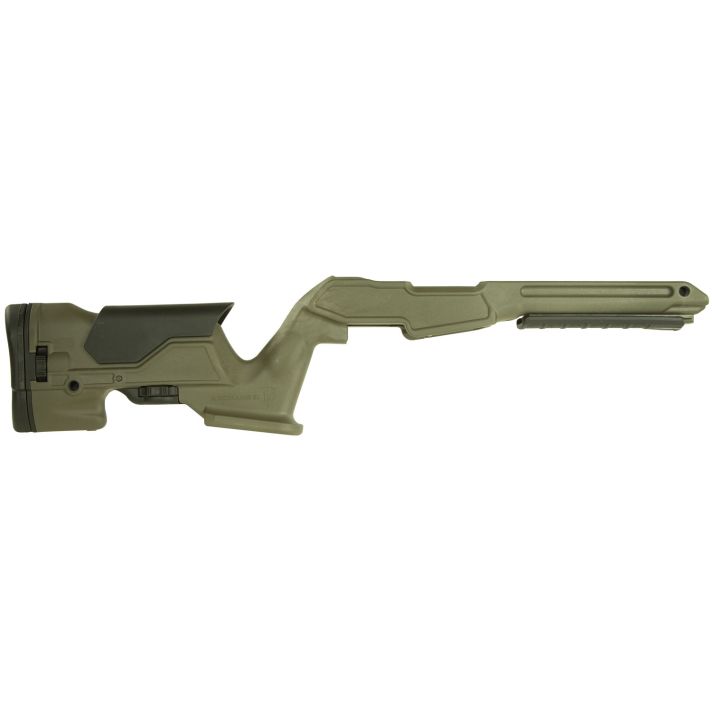 Archangel AAP1022OD Precision StockOD Green Synthetic Fixed with Adjustable Cheek Riser for Ruger 10/22