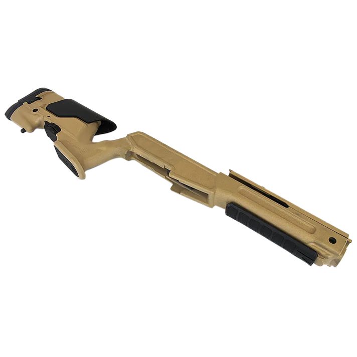 Archangel AAMINIDT Precision StockDesert Tan Synthetic Fixed with Adjustable Cheek Riser for Ruger Mini-14, Mini Thirty