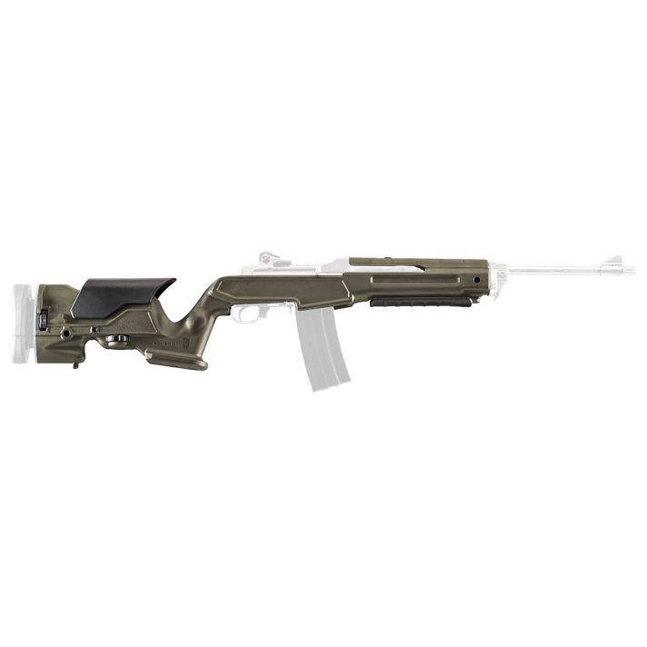 Archangel AAMINIOD Precision StockOD Green Synthetic Fixed with Adjustable Cheek Riser for Ruger Mini-14, Mini Thirty