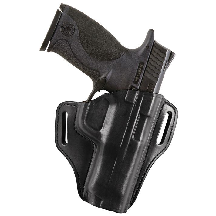 Bianchi 23942 57 RemedyOWB Size 12 Black Leather Belt Slide Fits Colt 1911 Commander Right Hand