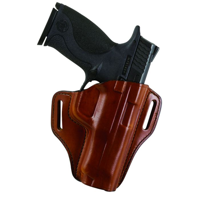 Bianchi 23996 57 RemedyOWB Size 15 Tan Leather Belt Slide Fits S&W M&P Shield Right Hand