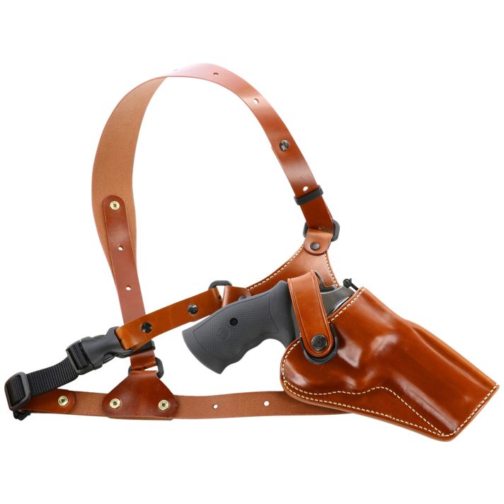 Galco GA170 Great Alaskan Chest Holster Fits Chest Up To 54" Tan Leather Shoulder/Torso Strap Fits S&W X Frame 500 4" Right Hand