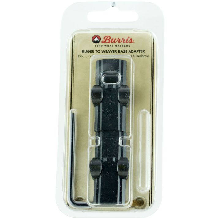 Burris 410991 Ruger-to-Weaver Base AdapterMatte Black