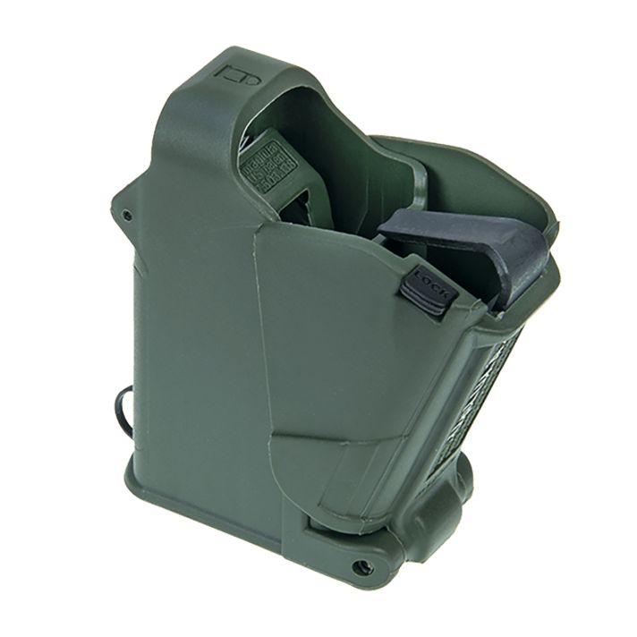 Maglula UP60DG UpLULA Loader & Unloader Double Stack Single Stack Dark Green Polymer 9mm Luger/45 ACP Pistols