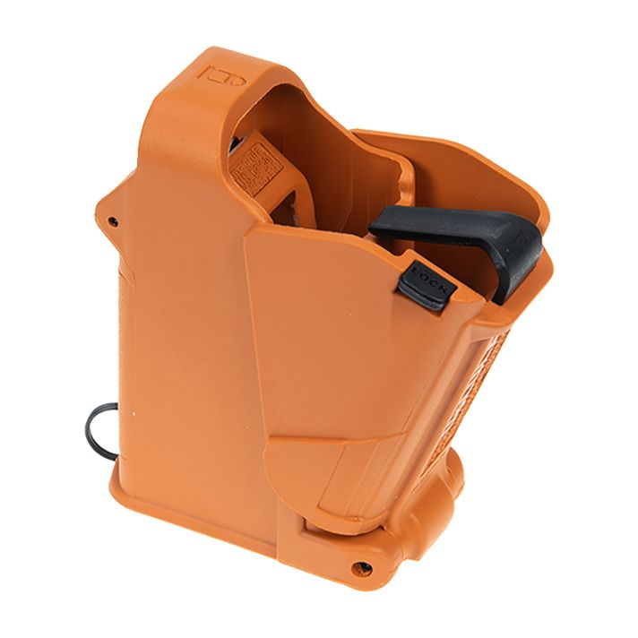 Maglula UP60BO UpLULA Loader & Unloader Double Stack Single Stack Orange Polymer 9mm Luger 45 ACP Pistols