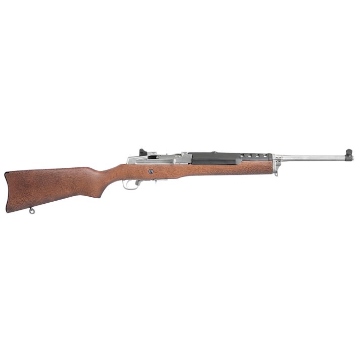 Ruger 5804 Mini Thirty7.62x39mm 5+1 18.50" Matte Stainless Steel Barrel, Drilled & Tapped Steel Receiver, Hardwood Fixed Stock, Right Hand