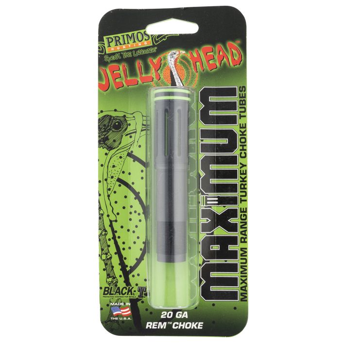 Primos 69403 JellyHead MaximumRemington Rem Choke 20 Gauge Turkey Ported Steel Black-T Coating