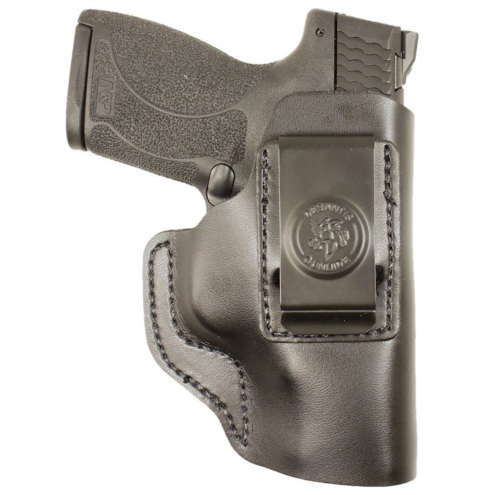 DeSantis Gunhide 031BA5EZ0 InsiderIWB Black Leather Belt Clip Fits S&W M&P 45/Shield M2.0 9/40 Right Hand