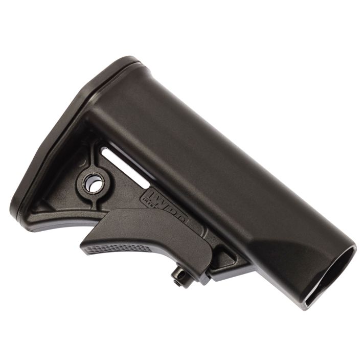 LWRC 2000124A01 LWRCI Compact Stock Black Synthetic Adjustable for AR-15, M16 with Mil-Spec Tube (Tube Not Included)