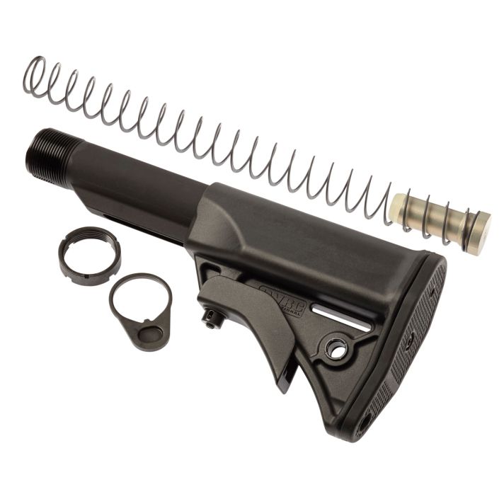 LWRC 2000092A01 LWRCI Ultra Compact Stock Kit Black Synthetic for AR-15, M16