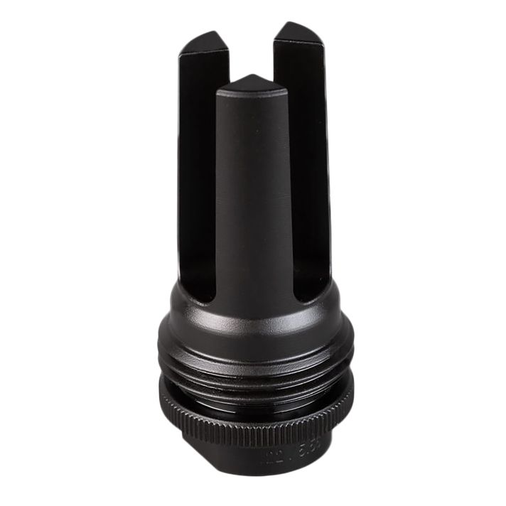 SilencerCo AC1561 ASR Flash Hider Black Steel with 13.5x1 LH tpi Threads for 9mm