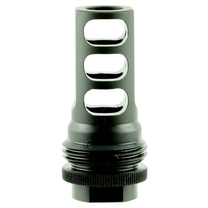 SilencerCo AC1557 ASR Muzzle Brake Black Steel with 5/8"-32 tpi Threads for 458 Cal