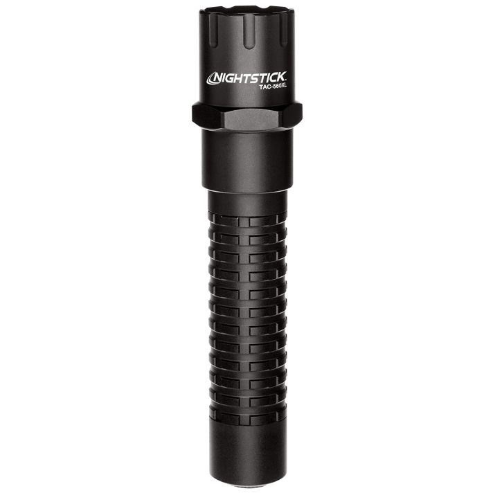 Nightstick TAC560XL Metal Multi-Function Tactical Flashlight-RechargeableMatte Black 140/350/800 Lumens White LED