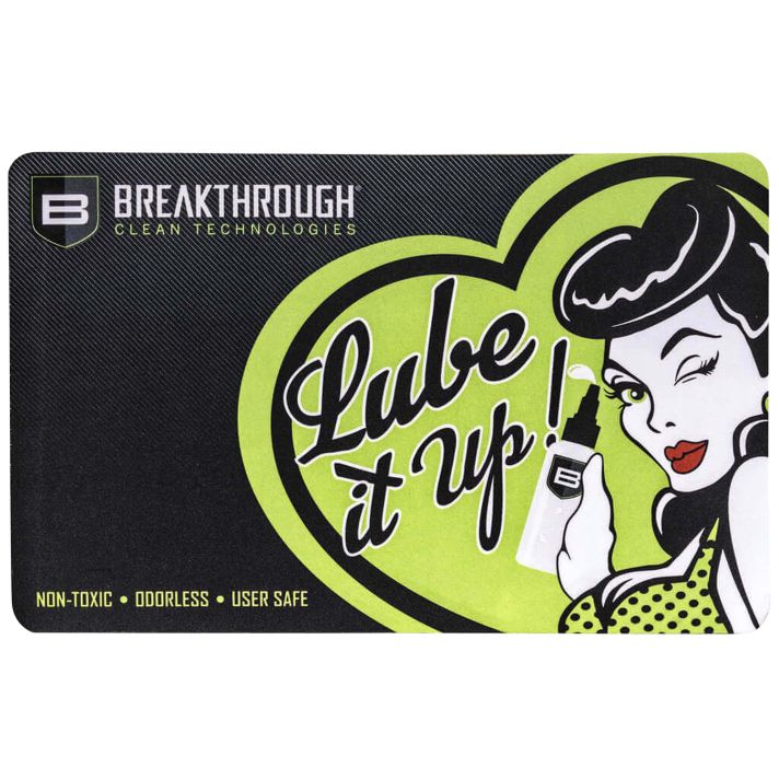 Breakthrough Clean BTRGMP PistolCleaning Mat Neoprene/Polyester 17" Long Breakthrough Cleaning Products Illustration
