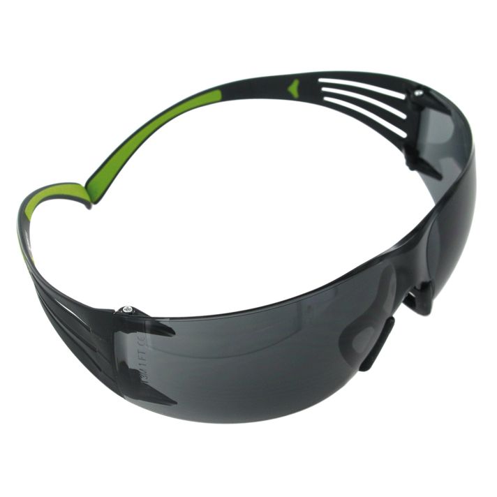 Peltor SF400PG8 Sport SecureFit 400 Adult Wraparound Gray Lens Polycarbonate Black Frame