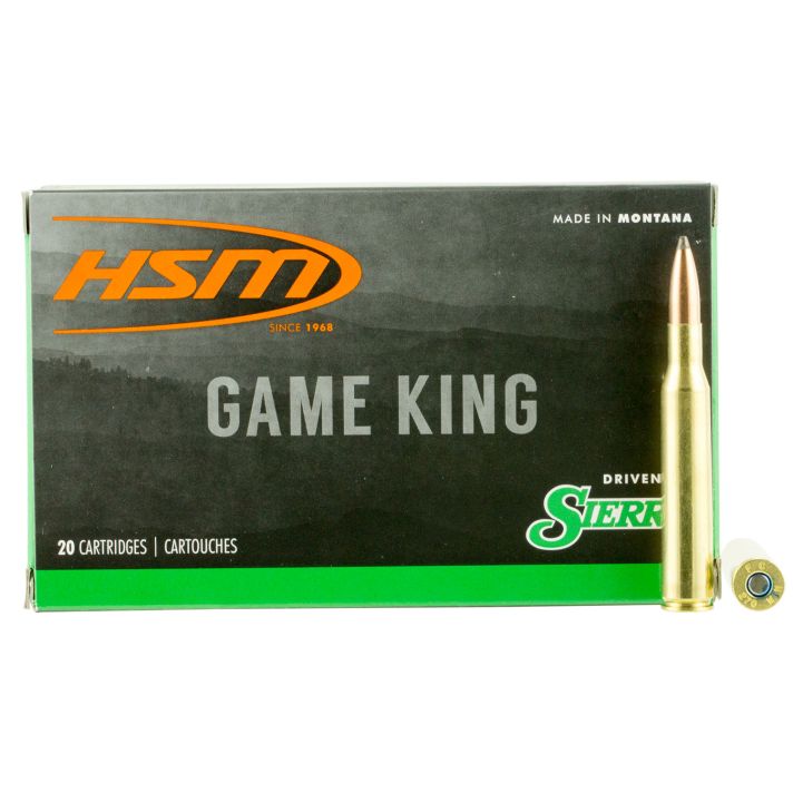 HSM 27012N Game King270 Win 130 gr Sierra GameKing Spitzer Boat Tail 20 Per Box/ 20 Case
