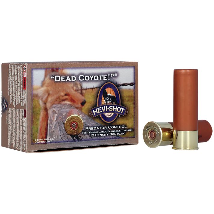 HEVI-Shot HS43030 Dead Coyote12Gauge 3" 1 1/2oz TungstenT Shot 10 Per Box/10 Case