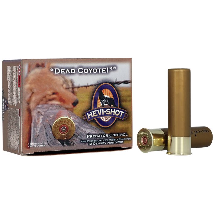 HEVI-Shot HS43035 Dead Coyote12Gauge 3.50" 1 5/8oz TungstenT Shot 10 Per Box/10 Case