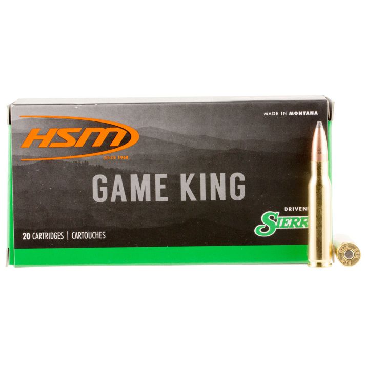 HSM 30841N Game King308 Win 150 gr Sierra GameKing Spitzer Boat Tail 20 Per Box/ 25 Case