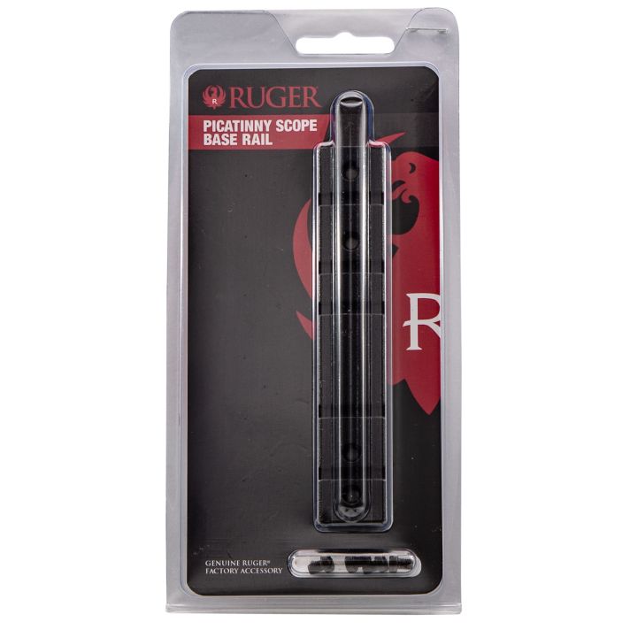 Ruger 90329 Scope Base AdapterBlack Aluminum Fits Ruger 10/22 & 22 Charger Pistol Tip-Off/Weaver Mount