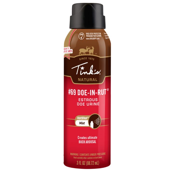 Tinks W5310 #69 Hot Shot Deer Attractant Doe In Estrus Scent 3 oz Aerosol