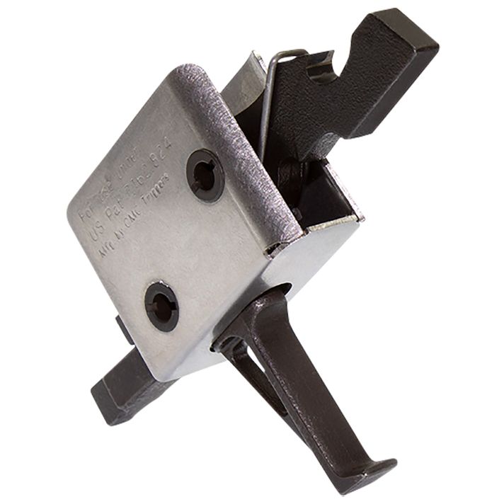 CMC Triggers 91507 Drop-InSingle-Stage Flat Trigger w/ 3.50 lbs Draw Weight & Black/Silver Finish