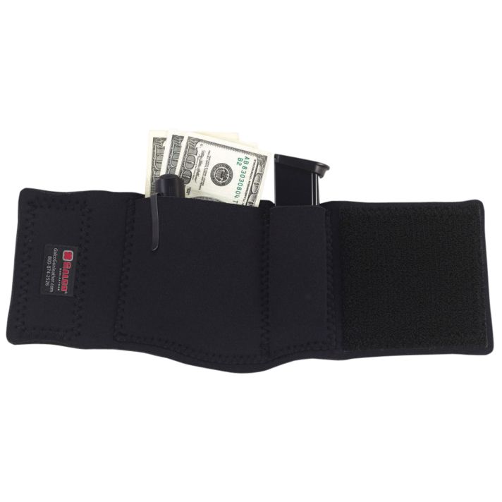 Galco CAS Ankle SafeFits Springfield SA-35 13" Hook & Loop Mount Black Neoprene