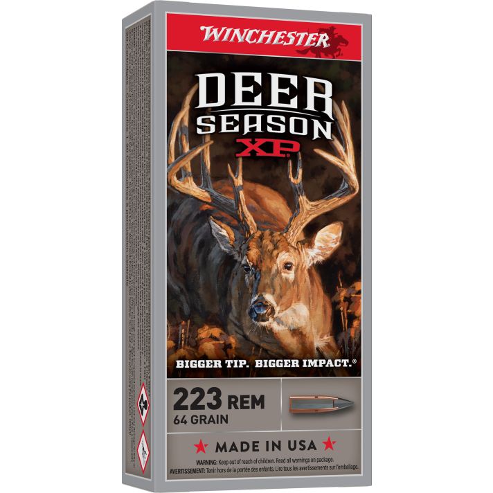 Winchester Ammo X223DS Deer Season XP223Rem 64gr Extreme Point 20 Per Box/10 Case