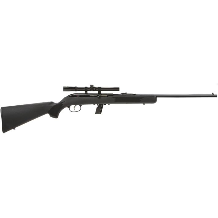 Savage Arms 40000 64 FXP Full Size 22 LR 10+1 21" Matte Black Sporter Barrel, Matte Black Grooved Carbon Steel Receiver, Matte Black Fixed Synthetic Stock, 4x15mm Scope, Right Hand