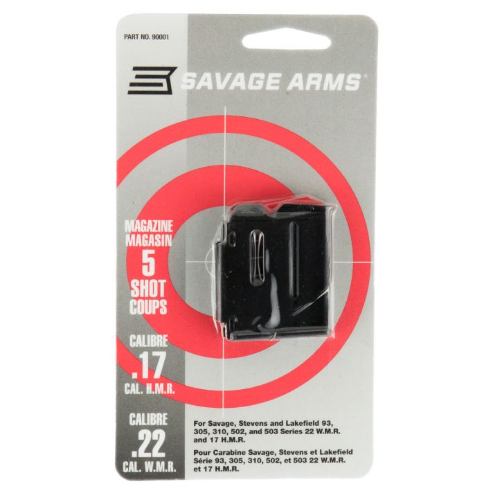 Savage Arms 90001 93 Series5rd 17 HMR/22 WMR Blued Steel