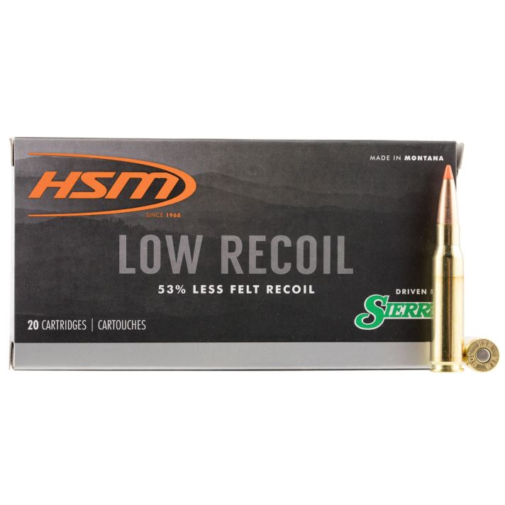 HSM 30844N Low Recoil308 Win 150 gr Orange Polymer Tip 20 Per Box/ 25 Case