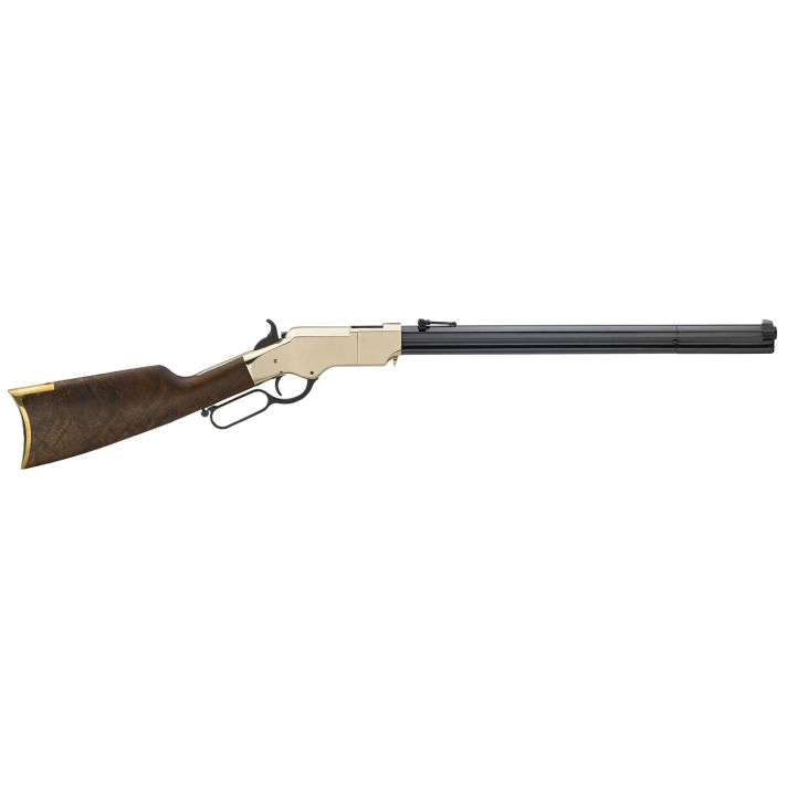 Henry H011R Original Rare Carbine Full Size 44-40 Win 10+1 20.50" Blued Octagon Barrel, Brass Polished Brass Receiver, Fancy American Walnut Wood Stock Right Hand