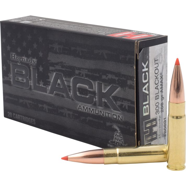 Hornady 80891 Black300Blackout 208gr Hornady A Max 20 Per Box/10 Case