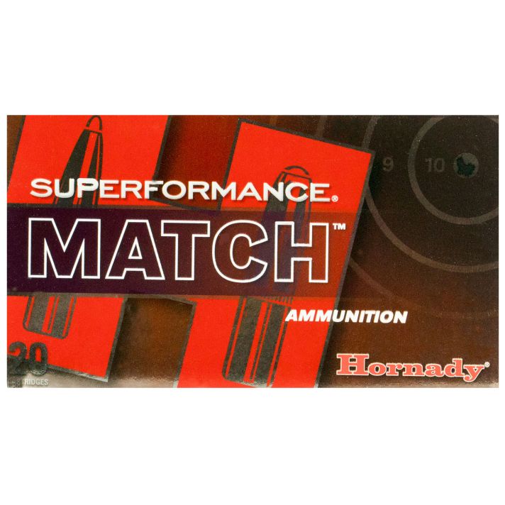 Hornady 80963 Superformance Match 308Win 168gr Extremely Low Drag Match 20 Per Box/10 Case