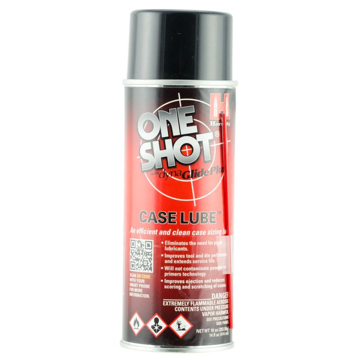 Hornady 99913 One Shot Case Lube Cleans Lubricates Prevents Rust & Corrosion 10 oz Aerosol