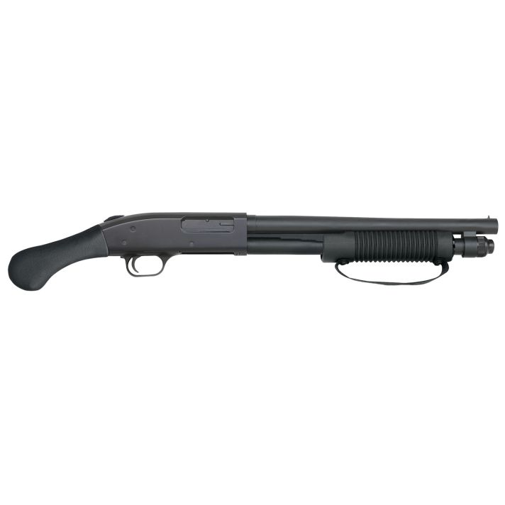 Mossberg 50659 590 Shockwave 12 Gauge Pump 3" 5+1 14" Blued Heavy-Walled Barrel, Blued Stainless Steel Receiver Drilled & Tapped, Black Raptor Birdshead Grip
