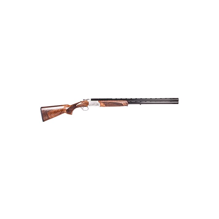 ATI ATIGKOF12SVE Cavalry SVE 12 Gauge 3" 2rd 28" Blued O/U Barrel, Silver Engraved Metal Finish, Oiled Turkish Walnut Stock, Ejector, 5 Chokes