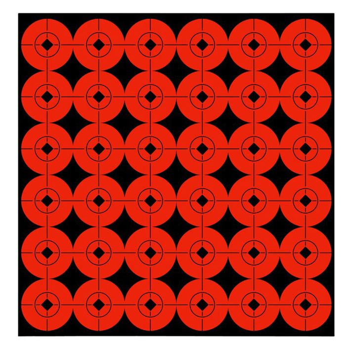 Birchwood Casey 33901 Target SpotsSelf-Adhesive Paper Black/Orange 1" Bullseye 360 Pack