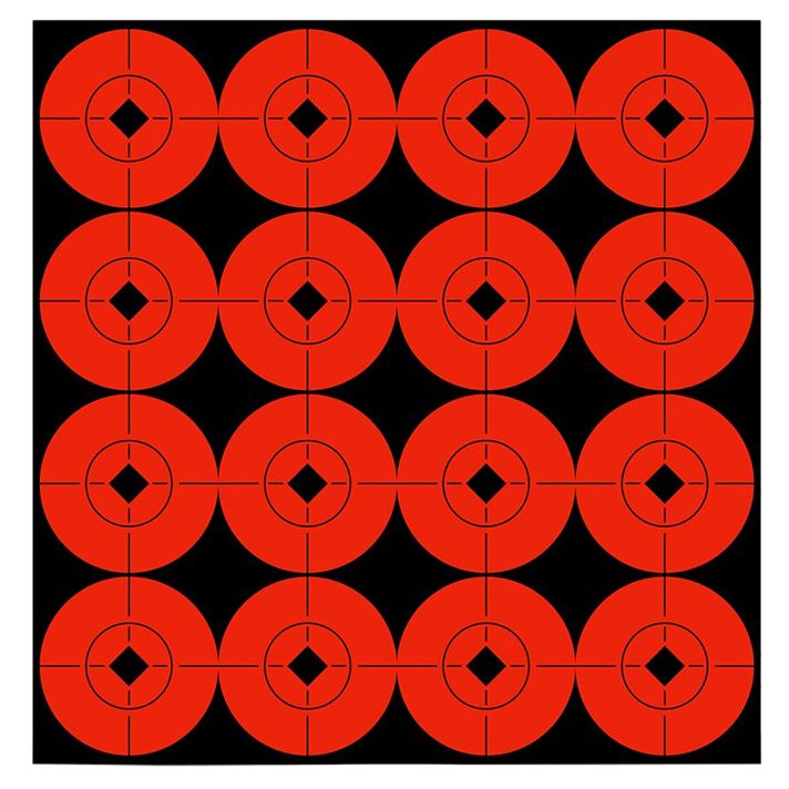 Birchwood Casey 33904 Target SpotsSelf-Adhesive Paper Black/Orange 1.5" Bullseye 160 Pack