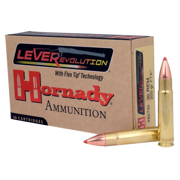 Hornady 82735 LEVERevolution35Rem 200gr Flex Tip eXpanding 20 Per Box/10 Case