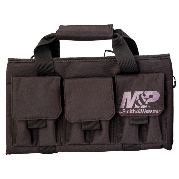 M&P Accessories 110028 Pro Tac Handgun Case Black Nylon Holds Handgun