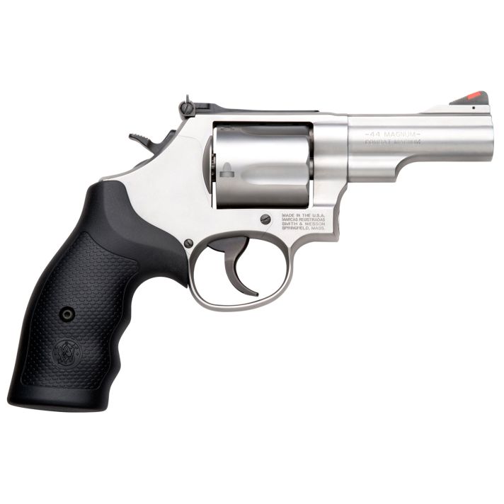 Smith & Wesson 10064 Model 69 Combat Magnum 44 Rem Mag Stainless Steel 2.75" Barrel, 5rd Cylinder & L-Frame, Full Length Extractor Rod, Internal Lock