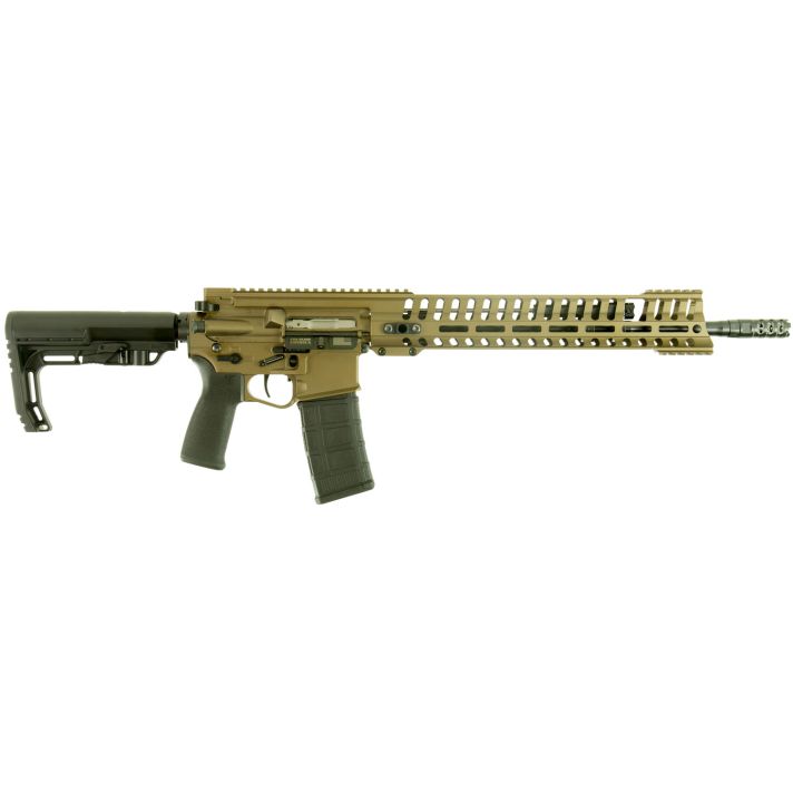 Patriot Ordnance Factory 01145 P415 Edge 223 Rem,5.56x45mm NATO 16.50" 30+1 Burnt Bronze Rec Black 6 Position MFT Stock/Grip