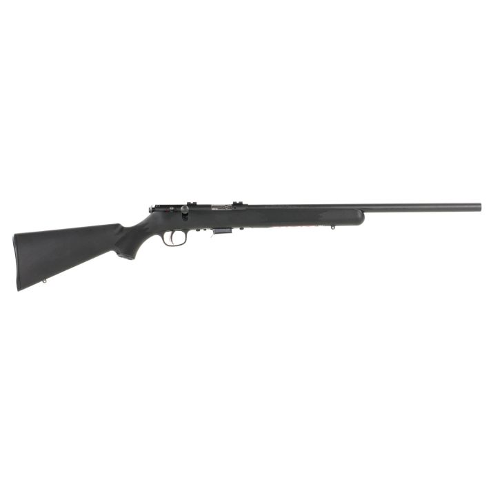Savage Arms 93200 93 FV Full Size 22 WMR 5+1 21" Matte Black Heavy Barrel, Matte Black Drilled & Tapped Carbon Steel Receiver, Matte Black Fixed Synthetic Stock, Right Hand
